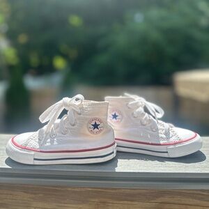 Toddler White Converse (size 6)